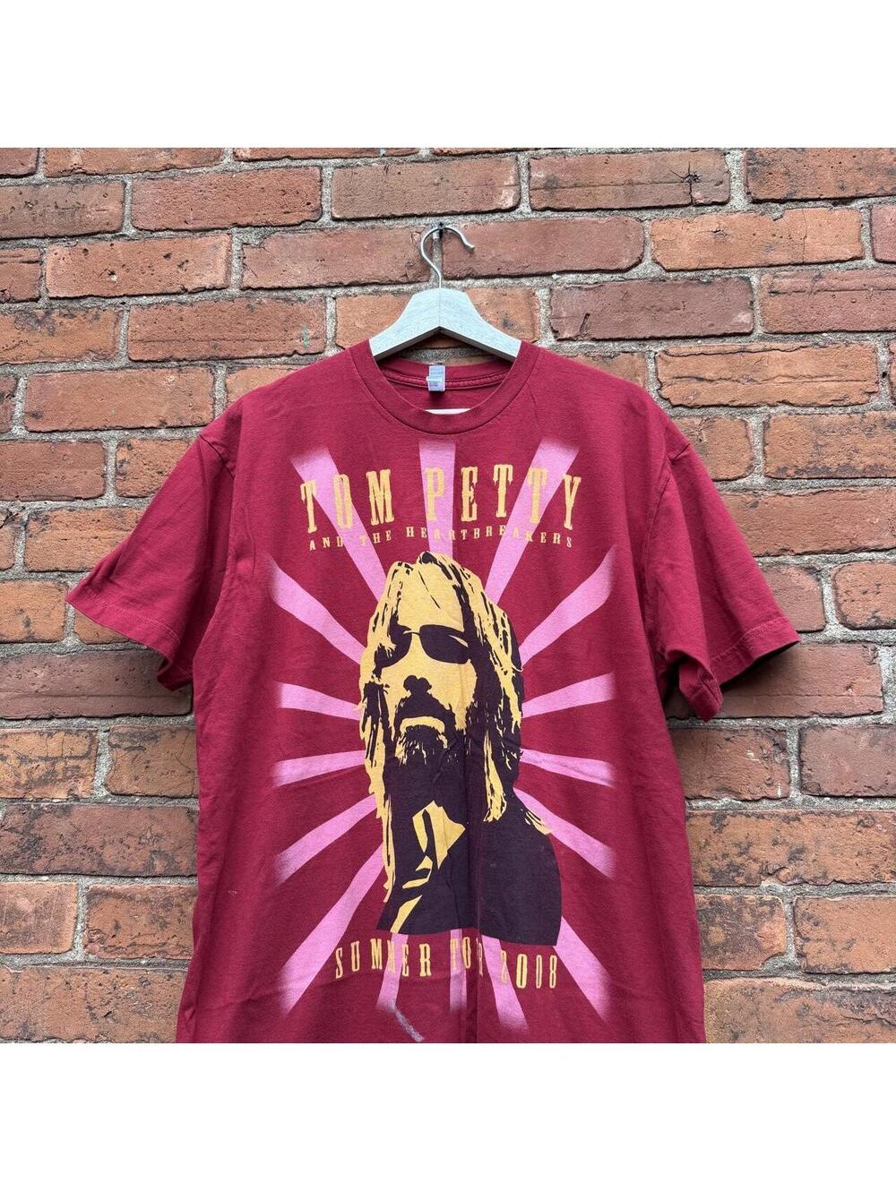 vintage tom petty and the heartbreakers tour t shirt 2008 XL